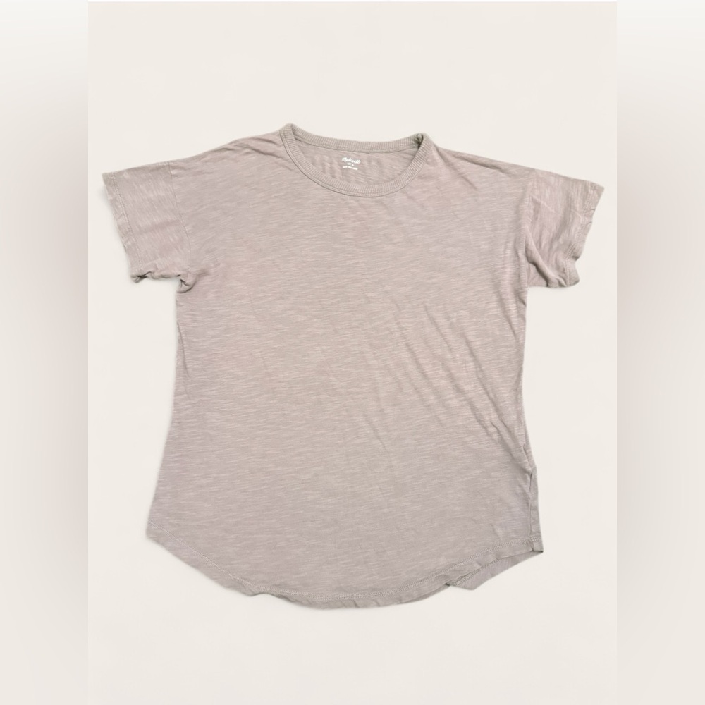 Madewell Gray Short Sleeve Tee Size Small Casual Basic Top